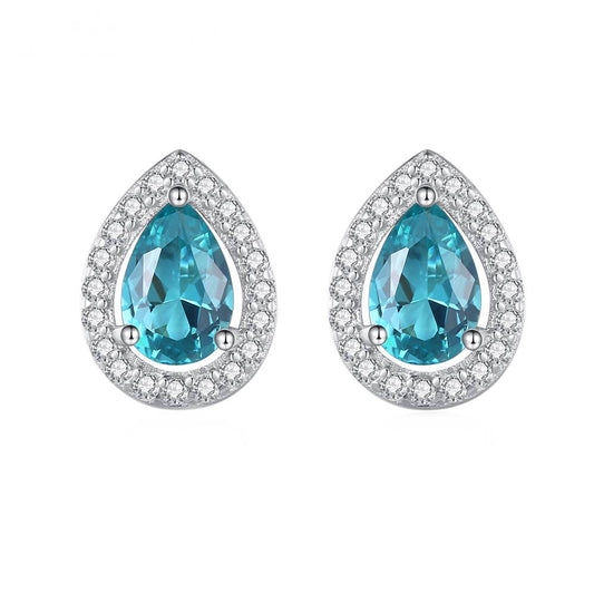 Cercei din Argint Topaz Teardrop