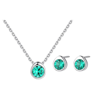 Set din Argint Turqoise Diamond