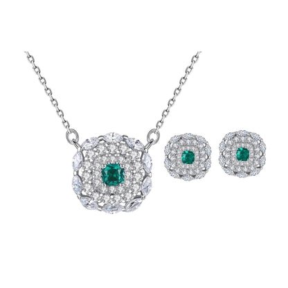 Set din Argint Magic Emerald