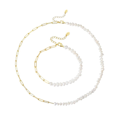 Set din Argint Ava Pearls