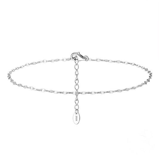 Bratara de picior din Argint Crystal Anklet