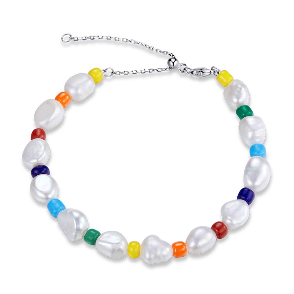 Bratara din Argint Colourful Pearls