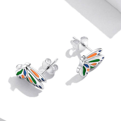 Set din Argint Colourful Butterfly