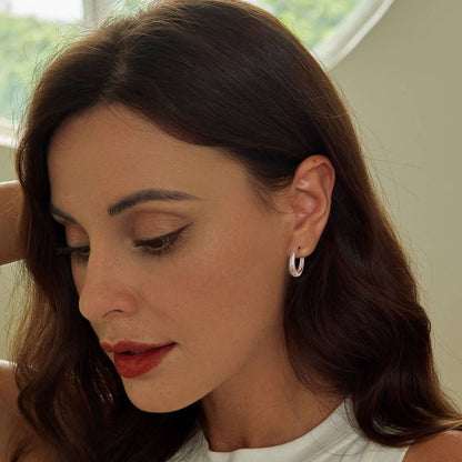 Cercei din Argint Round Elegance