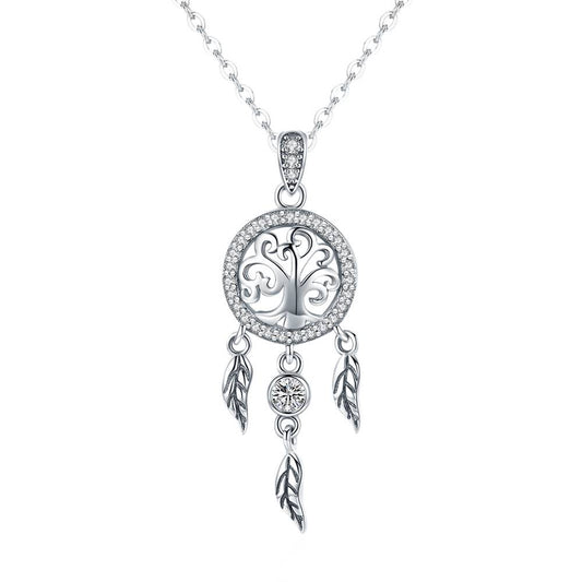 Colier din Argint Life Tree Dreamcatcher