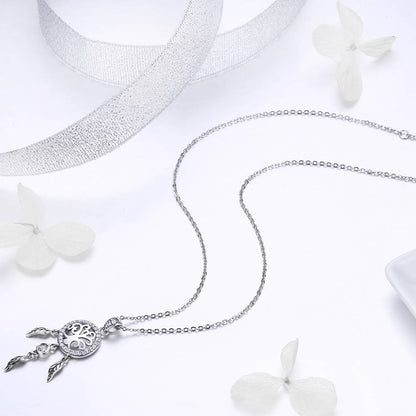 Colier din Argint Life Tree Dreamcatcher