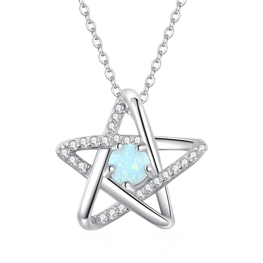 Colier din Argint Opal Star