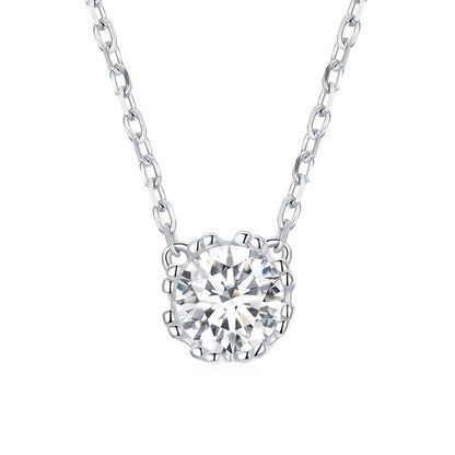 Colier din Argint Single Diamond
