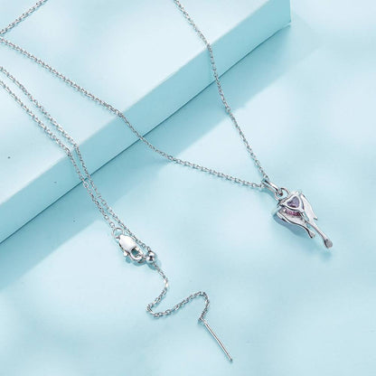 Colier din Argint Dripping Heart