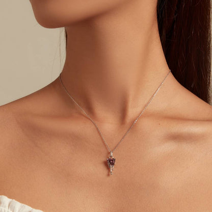 Colier din Argint Dripping Heart