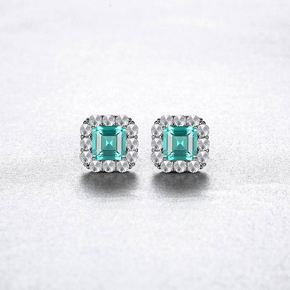 Cercei din Argint Spark Emerald