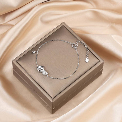 Bratara din Argint Flower Heart