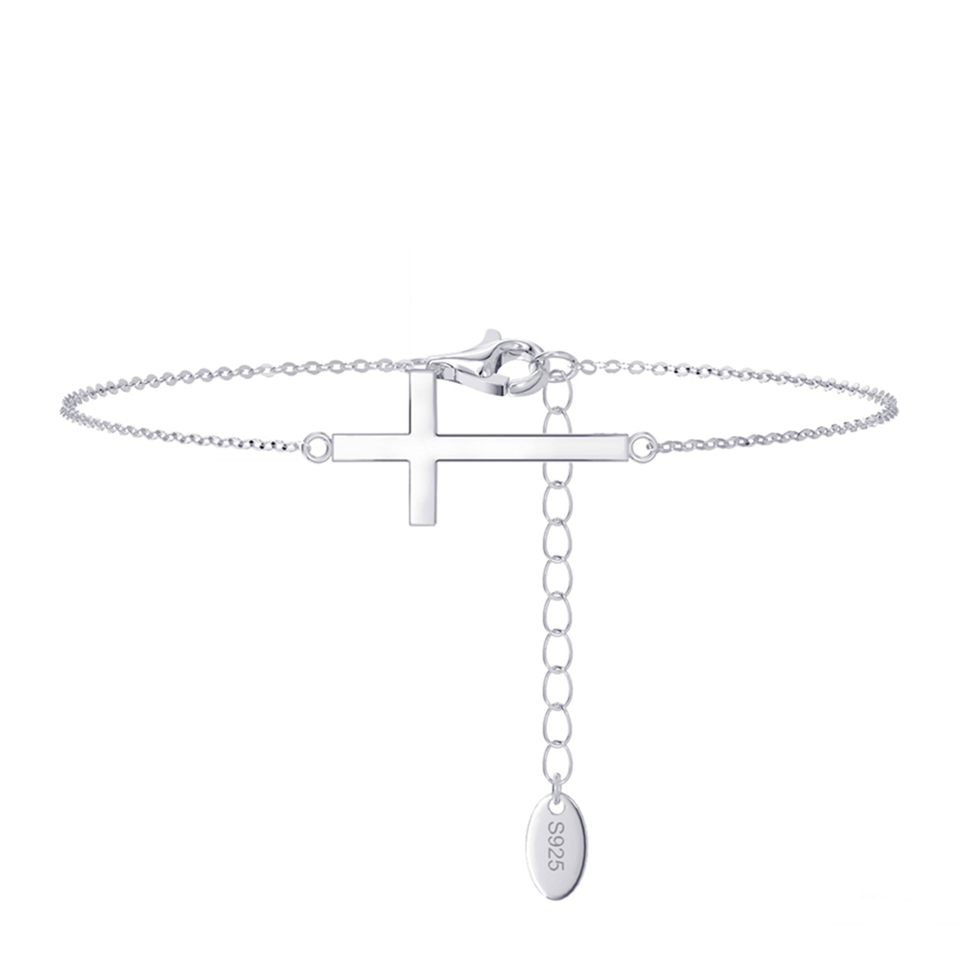 Bratara din argint cu cruciulita cesini