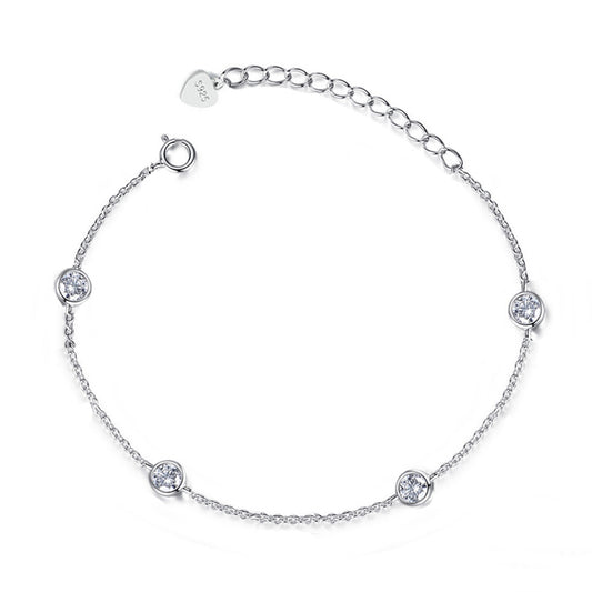 Bratara din argint eleganta rotunda cu cristale zirconiu cesini