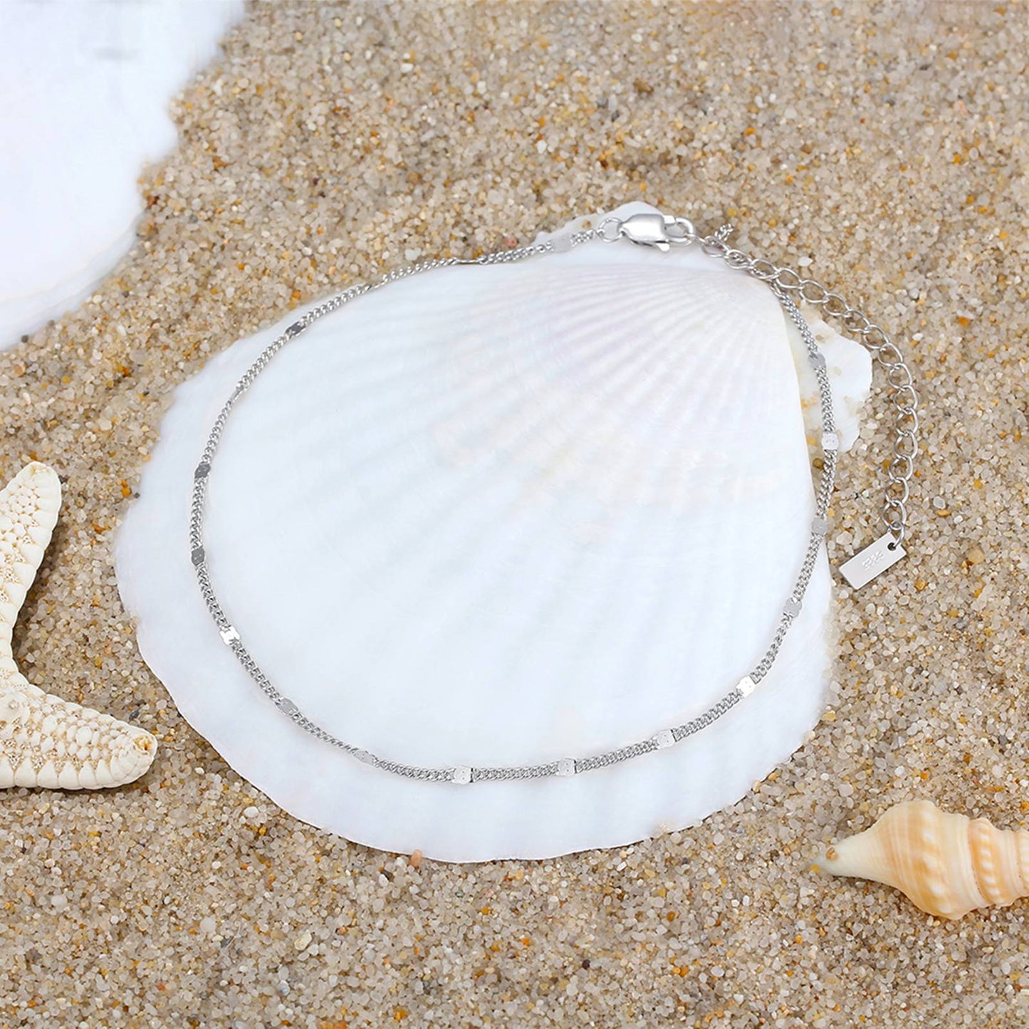 Bratara de picior din argint cesini cadou