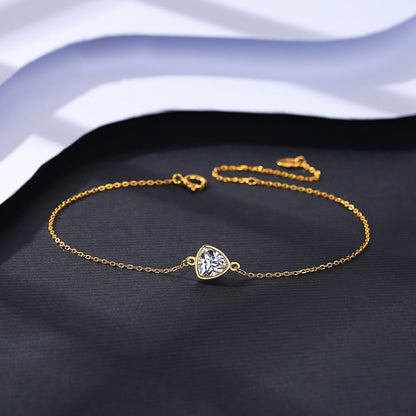 Bratara din argint placata cu aur cu cristale zirconiu cesini cadou