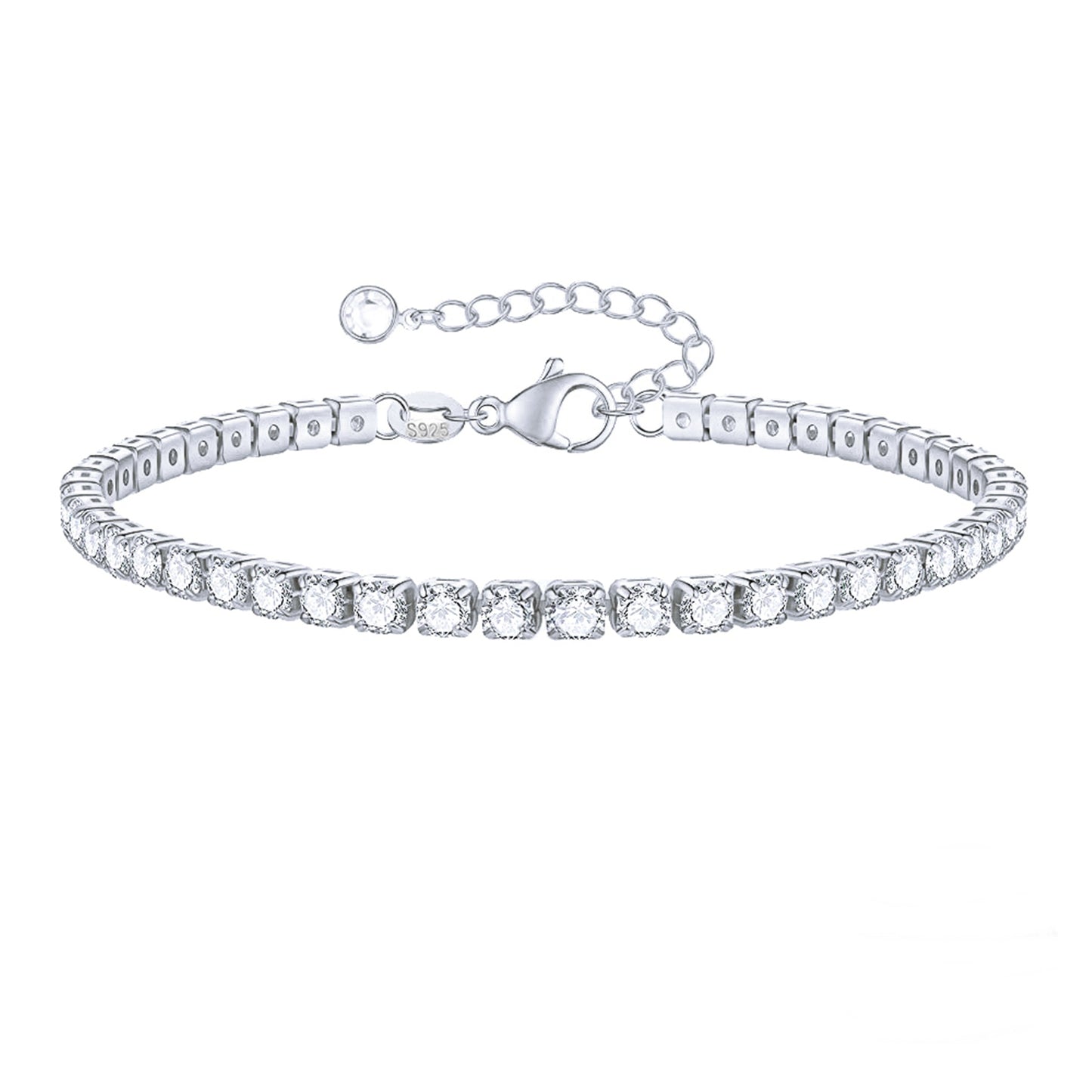Bratara tennis din argint eleganta cu cristale zirconiu cesini
