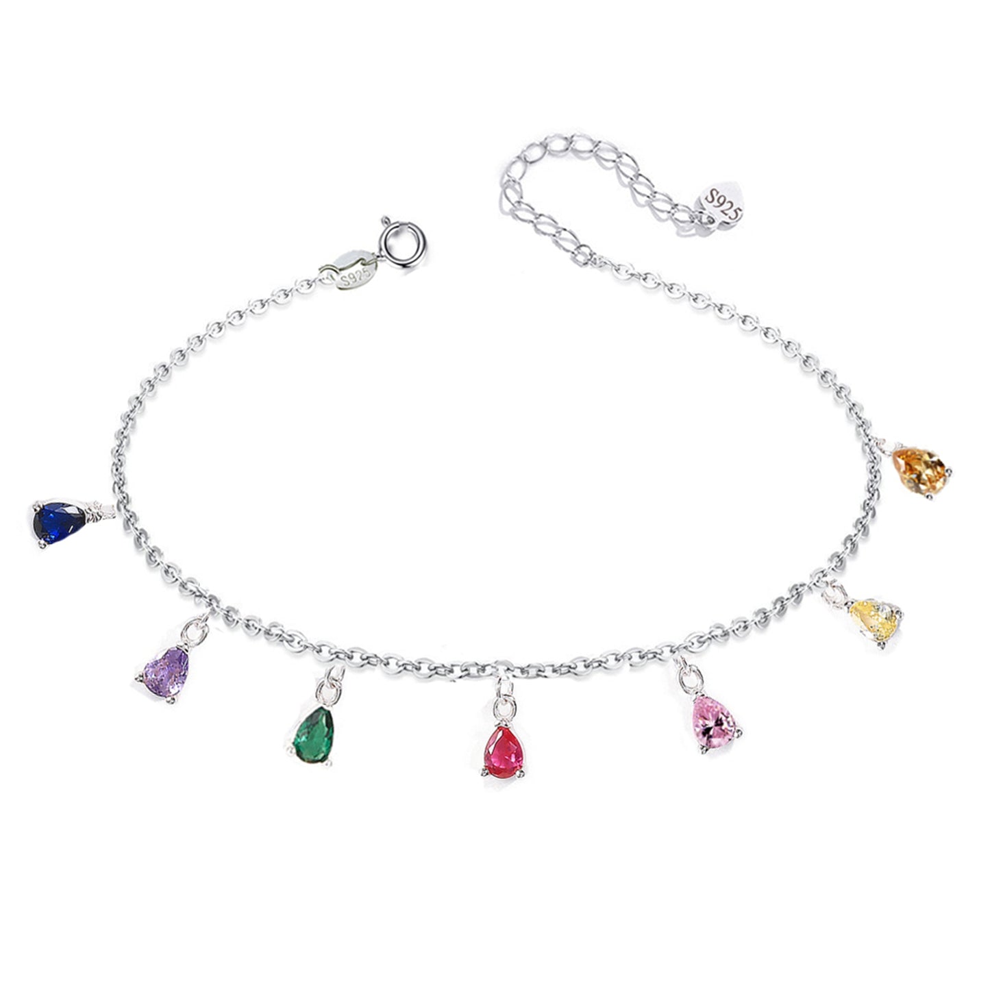 Bratara din argint eleganta cu topaz multicolor cesini