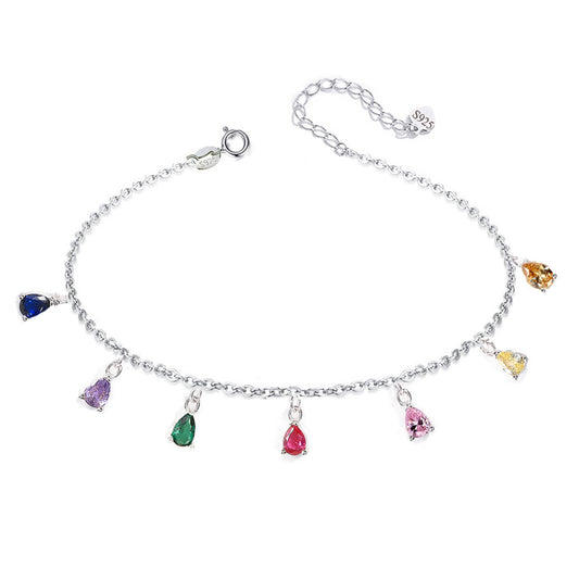 Bratara din argint eleganta cu topaz multicolor cesini