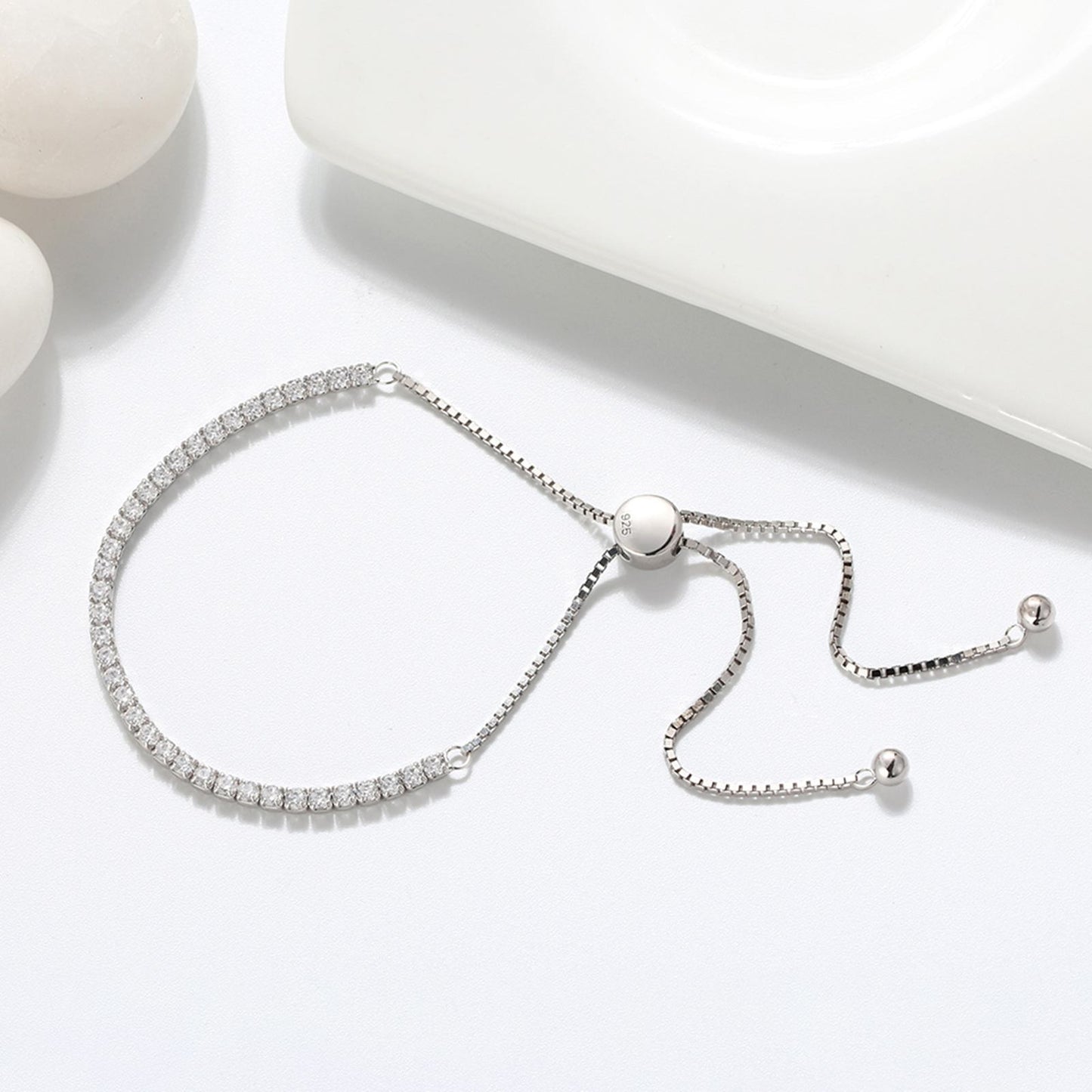 Bratara Tennis din Argint Menessence Diamonds