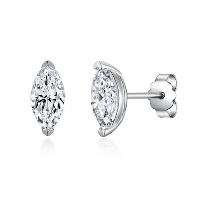 Cercei din argint eleganti geometric cu cristale zirconiu cesini