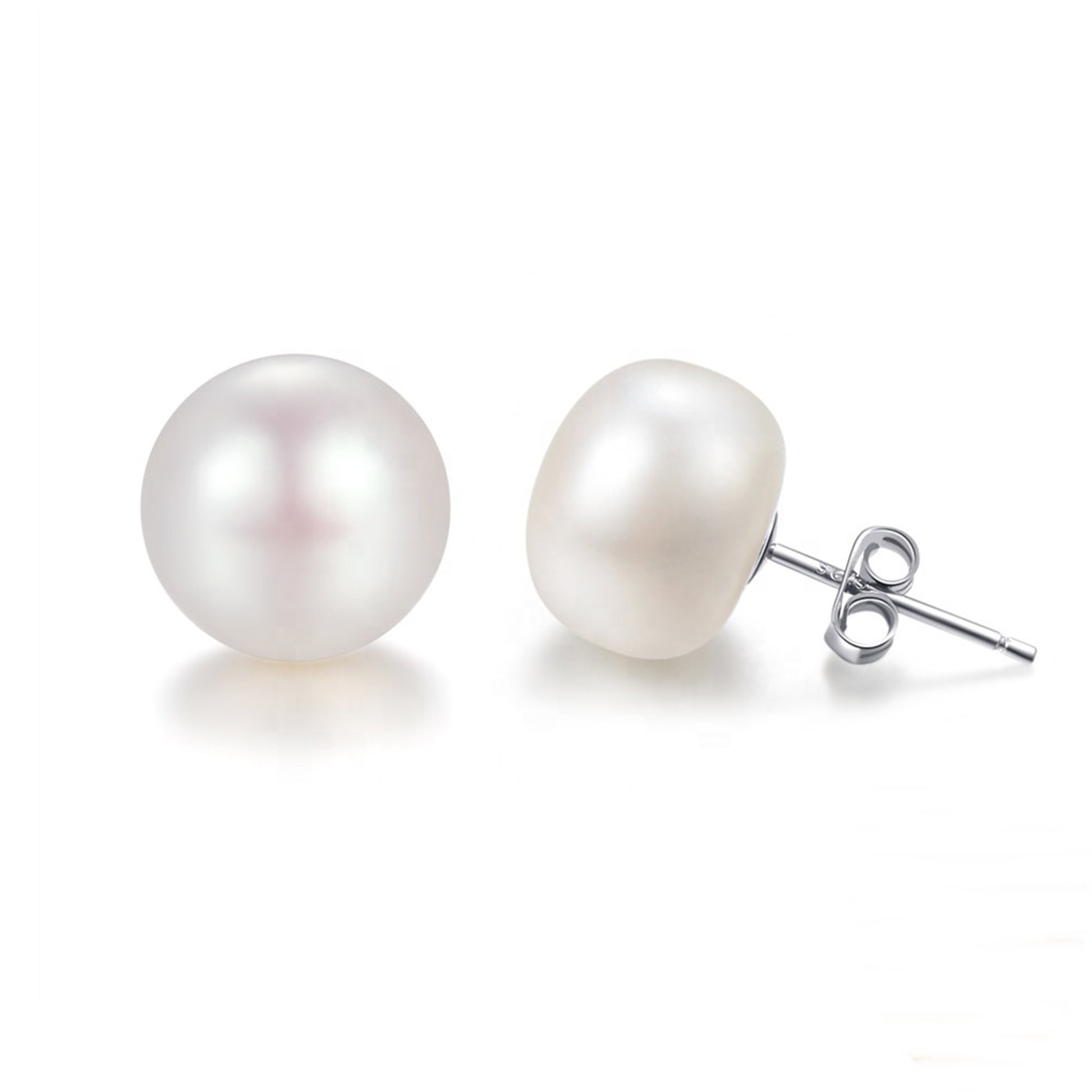 Cercei din argint simpli eleganti cu perle naturale cesini