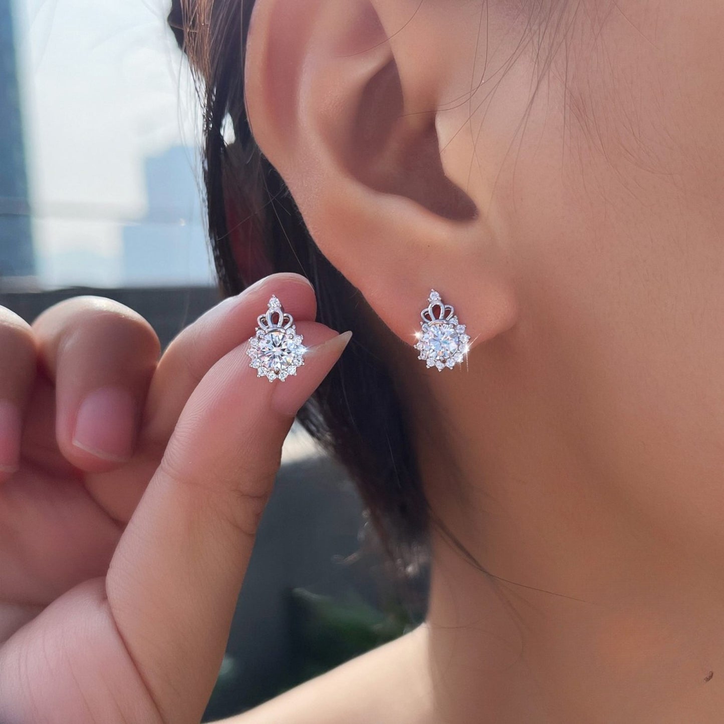 Cercei din Argint Fiora Diamonds