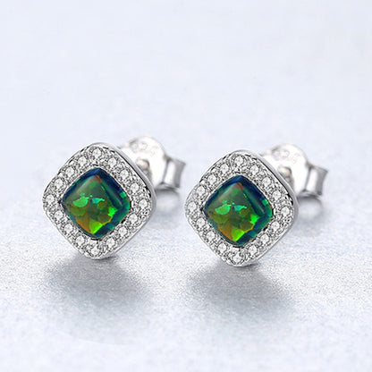 Cercei din Argint Taisia Mystic Opal