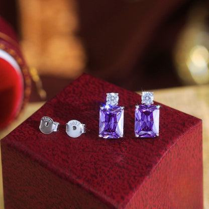 Cercei din Argint Alya Blue Topaz