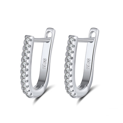 Cercei din argint eleganti lungi cu cristale zirconiu cesini