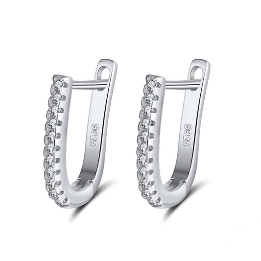 Cercei din argint eleganti lungi cu cristale zirconiu cesini