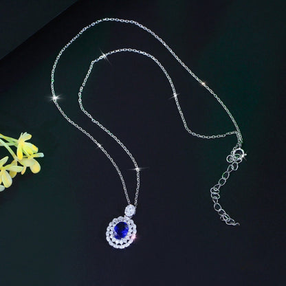Colier din Argint Celine Sapphire