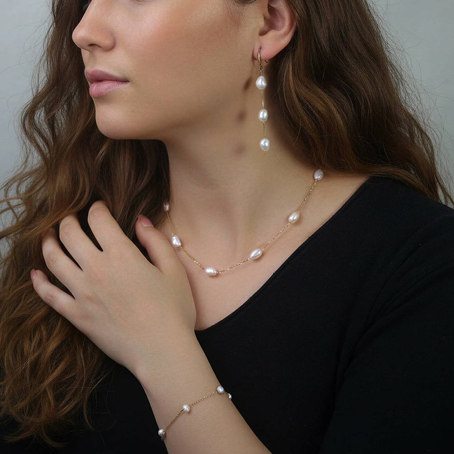 Colier din Argint Gold Fine Pearls