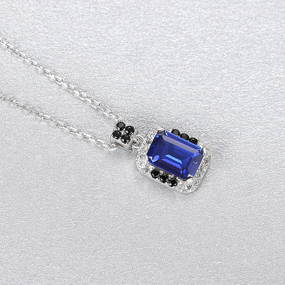 Set din Argint Abstract Sapphire