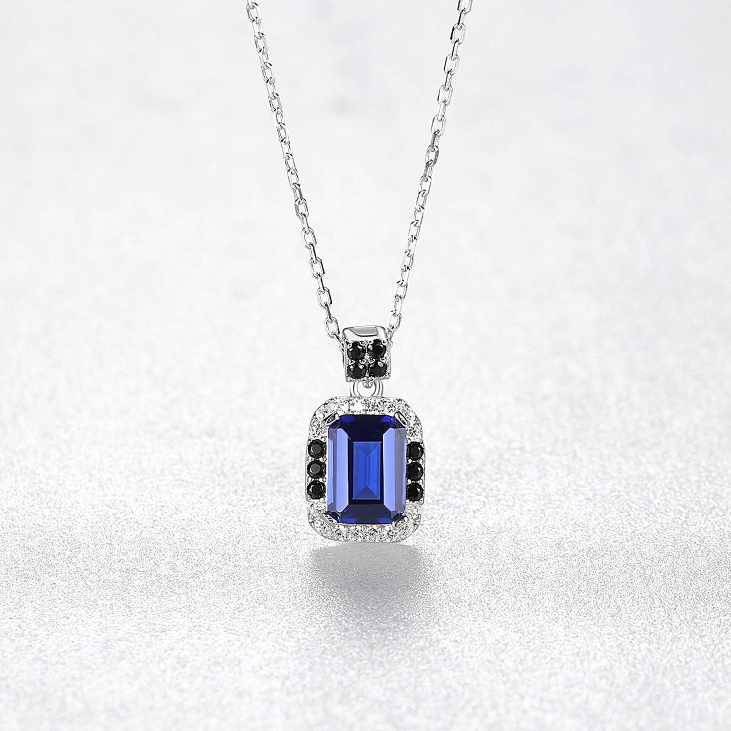 Colier din Argint Abstract Sapphire