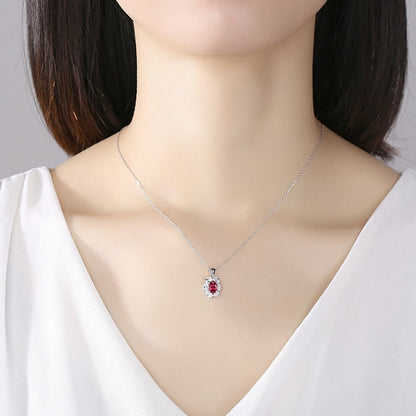 Set din Argint Maltesse Ruby