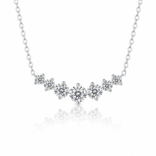 Colier din argint elegant cu cristale zirconiu cesini