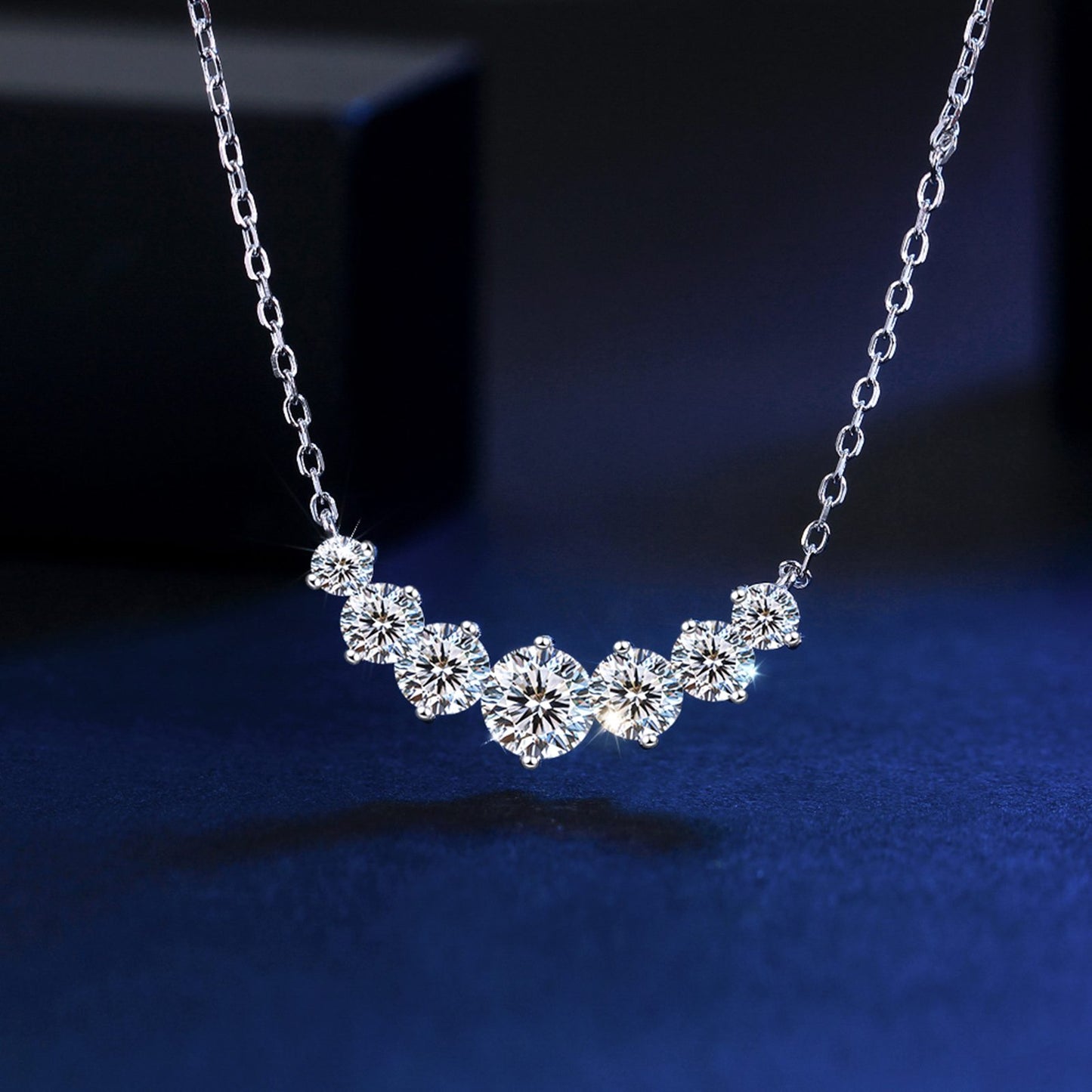 Colier din argint elegant cu cristale zirconiu cesini cadou