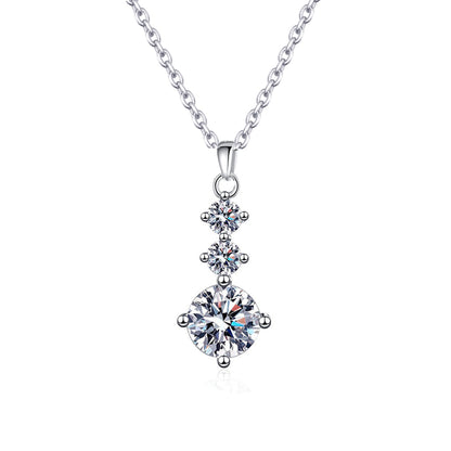 Colier din argint elegant cu cristale zirconiu cesini