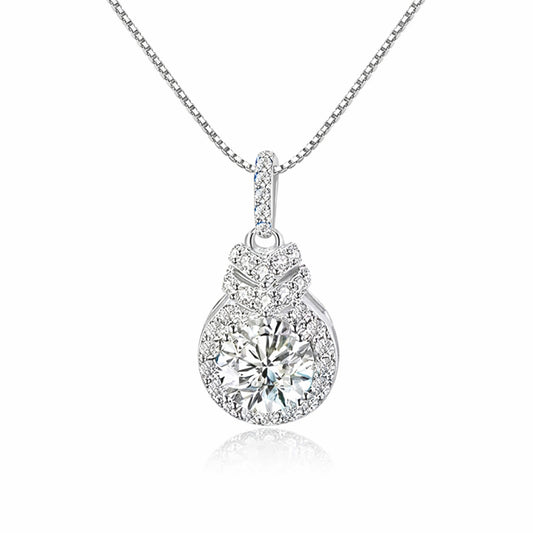 Colier din argint elegant cu cristale zirconiu cesini