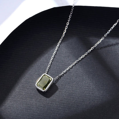 Colier din Argint Thea Emerald
