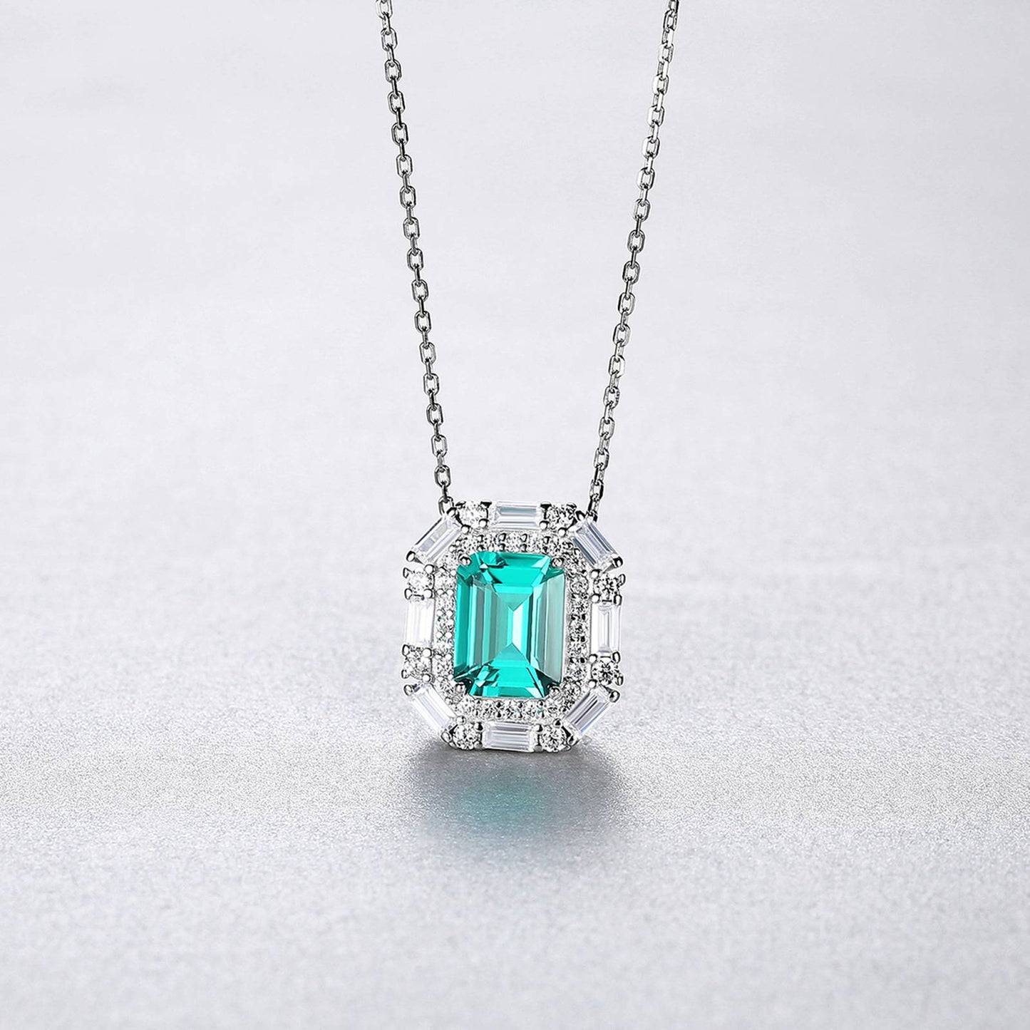 Colier din Argint Rare Emerald
