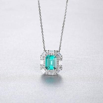 Colier din Argint Rare Emerald