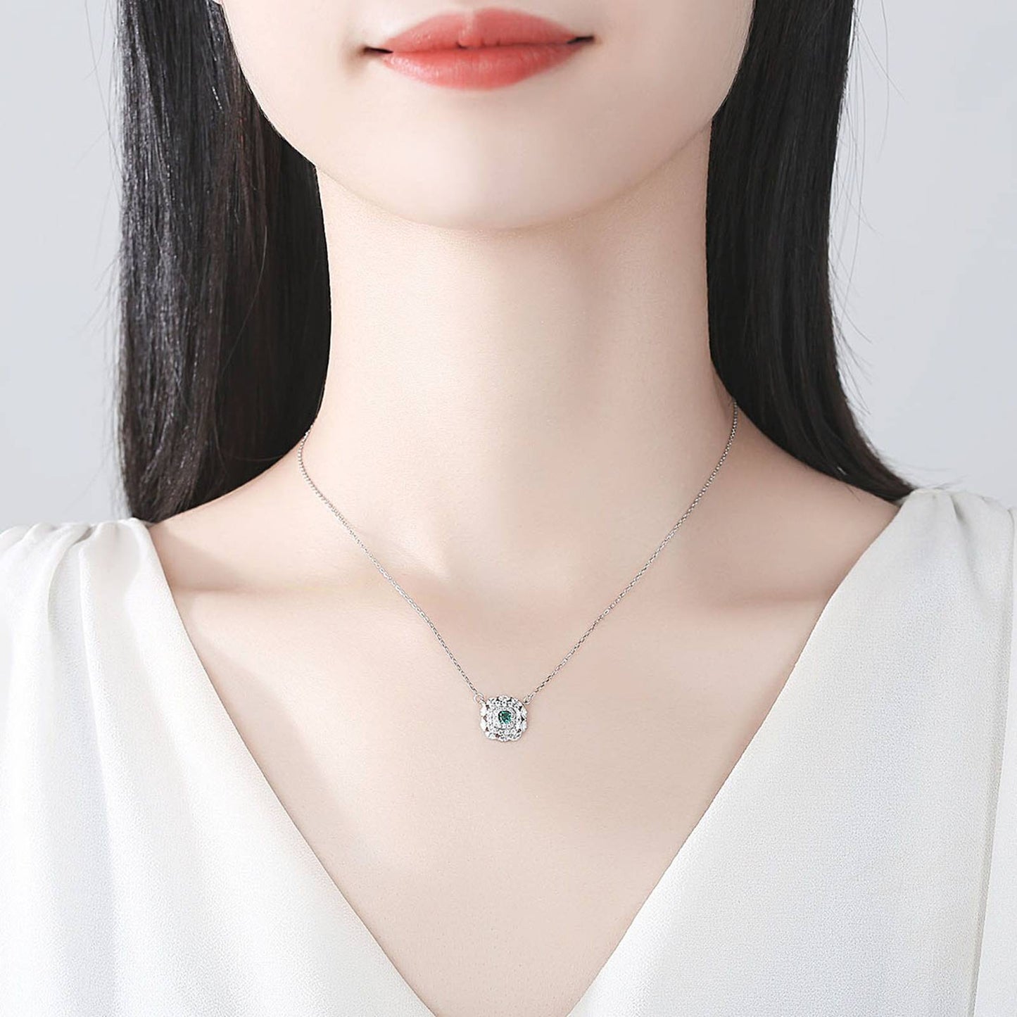 Set din Argint Noble Emerald
