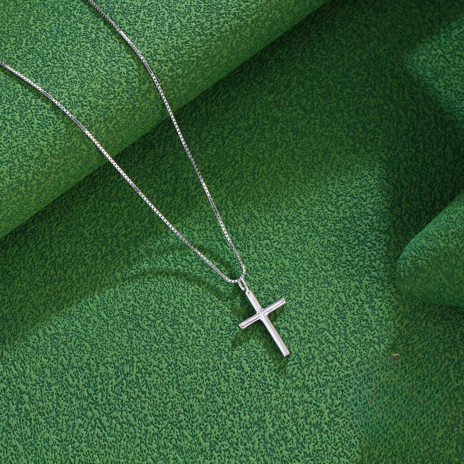 Colier lantisor din argint cu pandantiv cruce cesini cadou