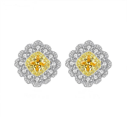 Cercei din Argint Delicate Citrine