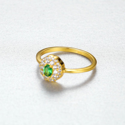 Inel din Argint Amira Emerald