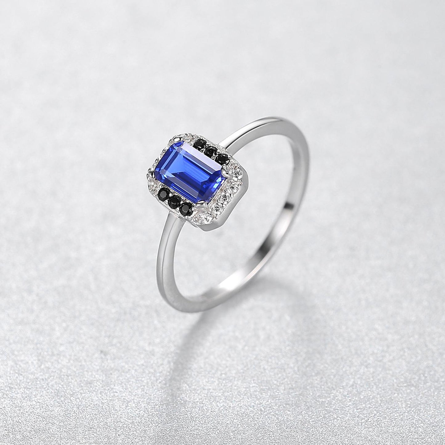 Inel din Argint Abstract Sapphire