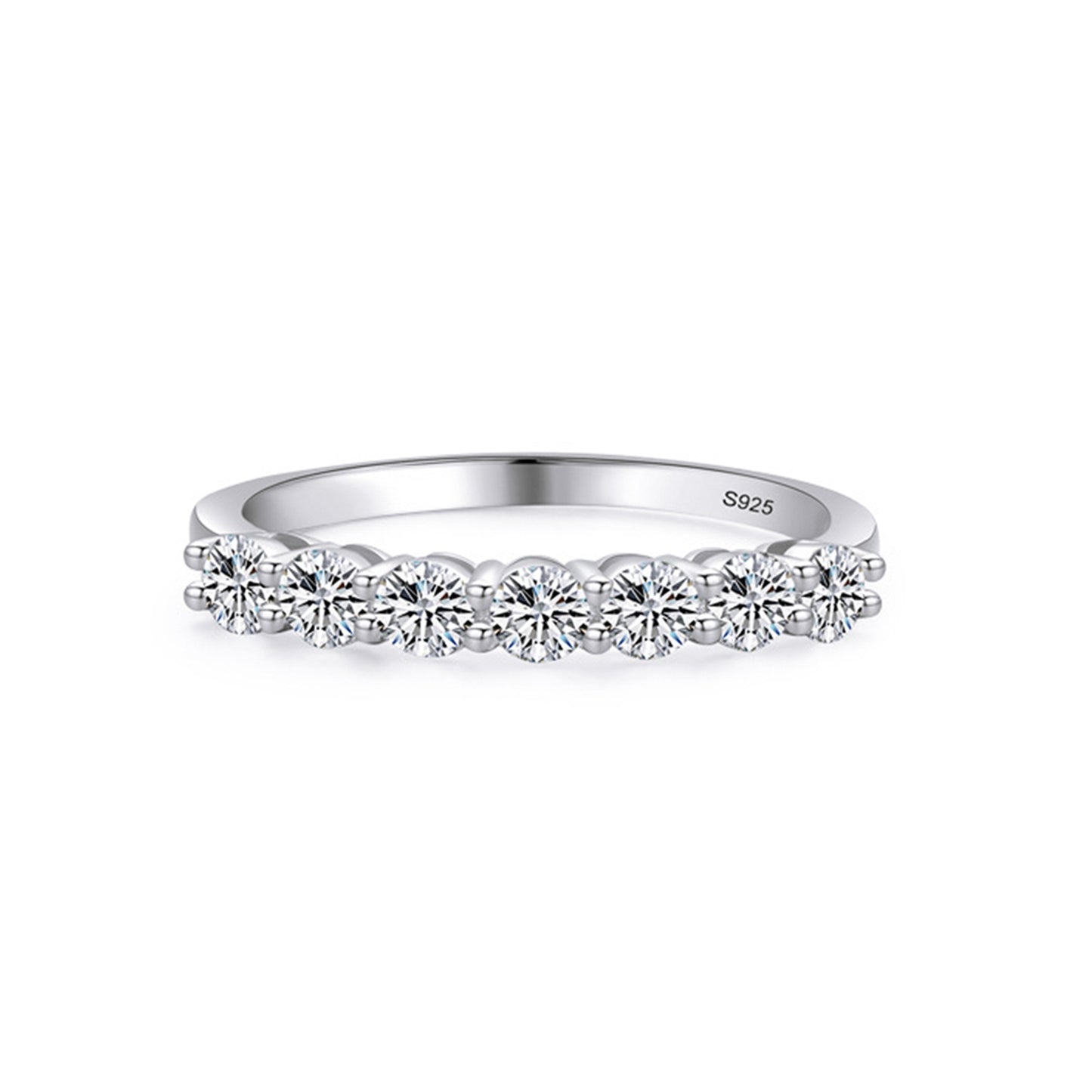 Inel din argint tennis band elegant cu cristale zirconiu cesini