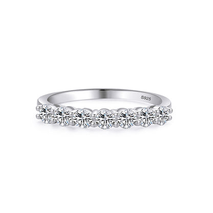 Inel din argint tennis band elegant cu cristale zirconiu cesini
